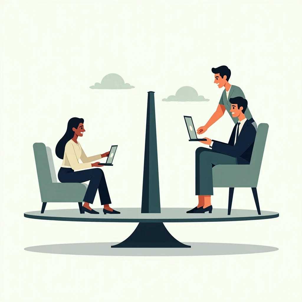 Ilustración de opciones de equilibrio