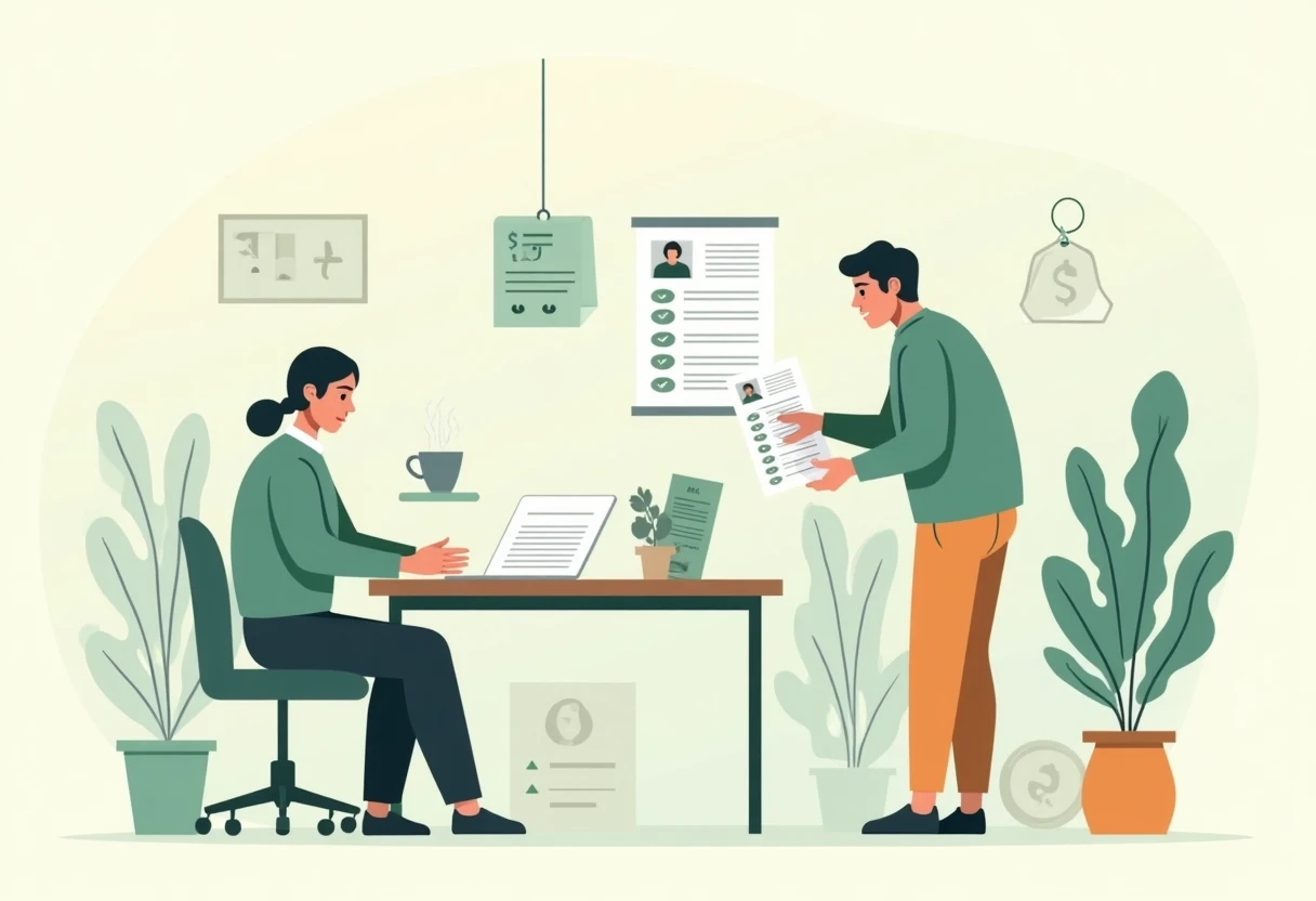 Reviewing loan options