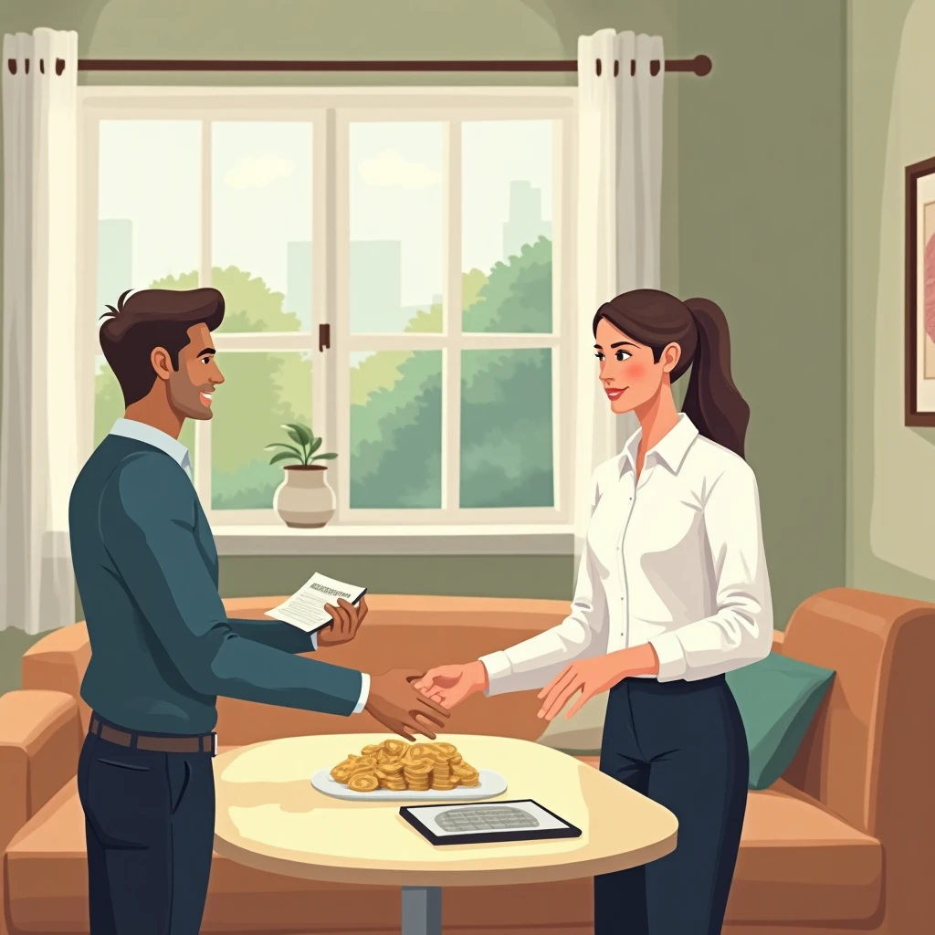 Home equity loan concept