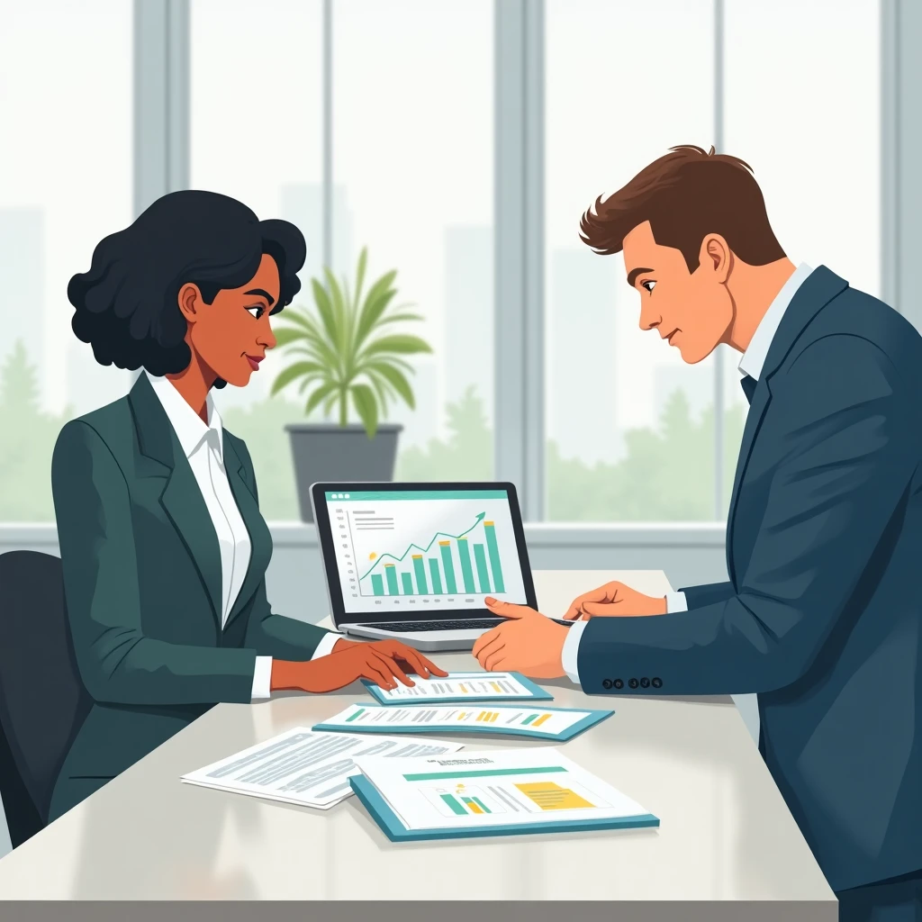 Reviewing financial documents